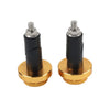 Make & Model Gold Motorcycle Handlebar Grips 7/8'' 1'' with End Caps
