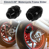 Make Model 16mm Aluminum Alloy Motorcycle Slider Frame 2 x Black