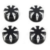 Harley 883 4 x Motorcycle Engine Screw Topper Cover Head Bolt Caps Black