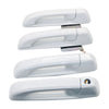 Dodge Ram 1500 2500 3500  - 4x Bright White Door Handles