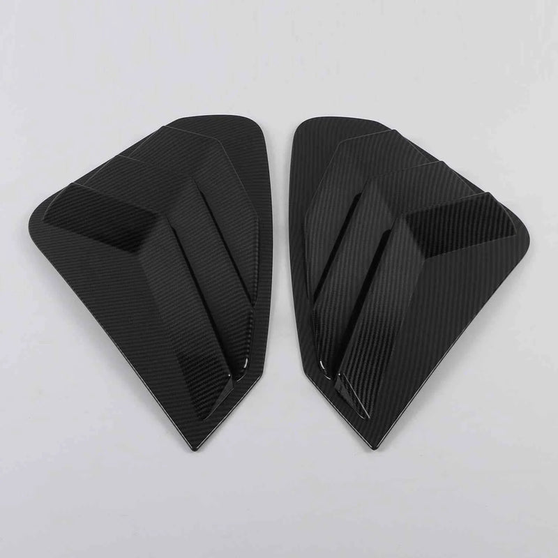 Toyota RAV4 ABS Carbon Fiber Rear Window Side Louver Covers (2019-2023)