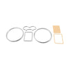 VW Golf MK4, Passat B5, T4, Jetta 4 Speedometer Gauge Dial Trim Rings (1997-2006)