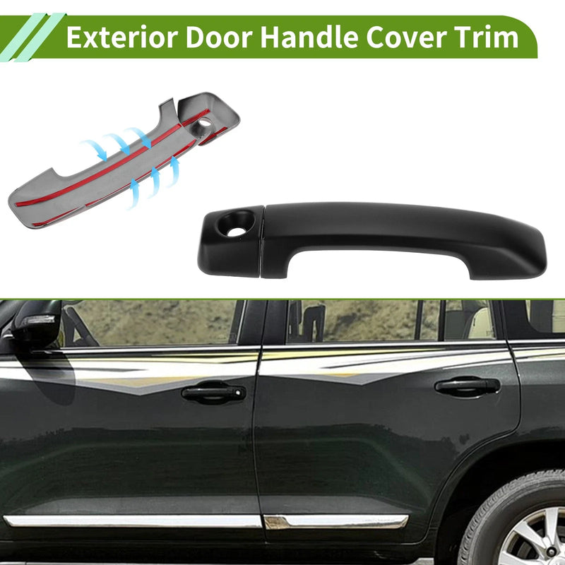 Toyota FJ Cruiser Matte Black Exterior Door Handle Cover Trim (07-22)