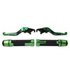 Yamaha FJR XJR 1300 Folding Green Brake Clutch Lever Grip Set (2001-2023)