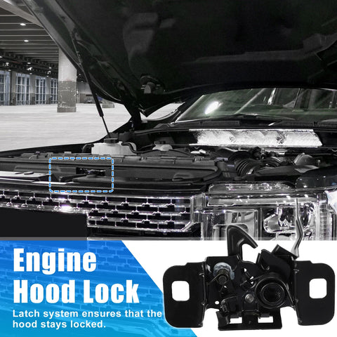 Chevrolet Silverado 1500 1pc Hood Latch Lock (2014 - 2016)