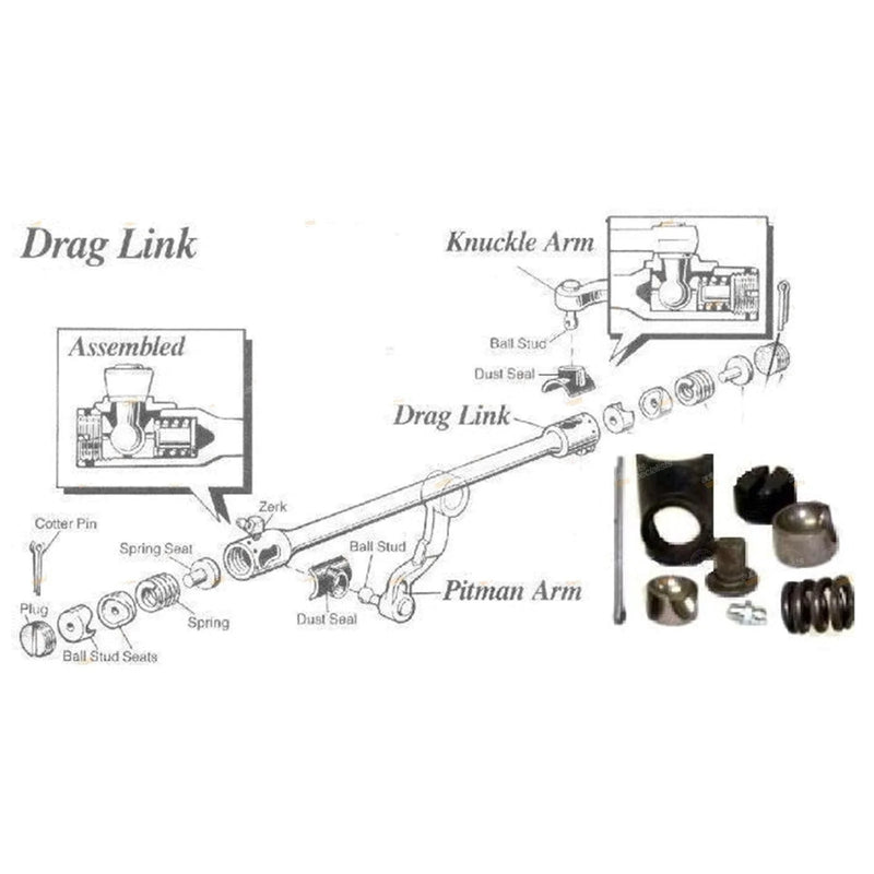 Hilux 4x4 Drag Link End Repair Kit