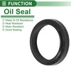 Car Oil Seal 22x28x3.6mm Black 5 Pcs Seal Ring Shaft NBR
