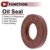Oil Seal 2 x Seal Ring Rotary Shaft Seal FKM Rubber 35x70x12mm Brown