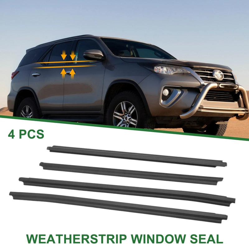 Toyota Fortuner 4 x Weatherstrip Window Seal (2004–2015)