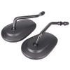 Street Bob FXDB Oval Universal Motorcycle Rear View Side Mirrors (07-16)