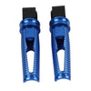 Kawasaki Z300, 400, 650, 900, ZX6R Blue Passenger Rear Footrest Pegs (2015-2023)