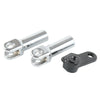 Harley Softail Slim Chrome Passenger Foot Pegs Mount Clevis Kit (2012-2017)