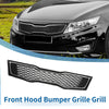 Kia Optima (2011-2013) Black Chrome Silver Tone Front Upper Bumper Grille