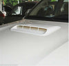 White ABS Car Air Flow Intake Hood Scoop Vent Cover