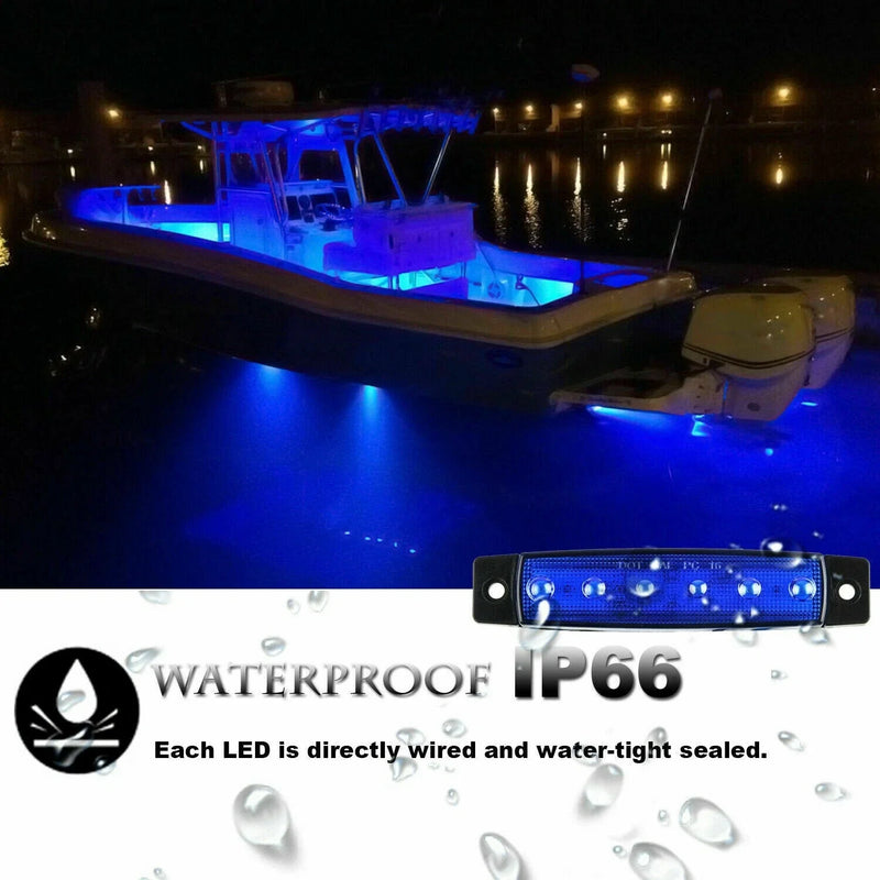 Marine Boat Boat Deck Lights LED Cabin Courtesy Light PC Lens ABS Housing
