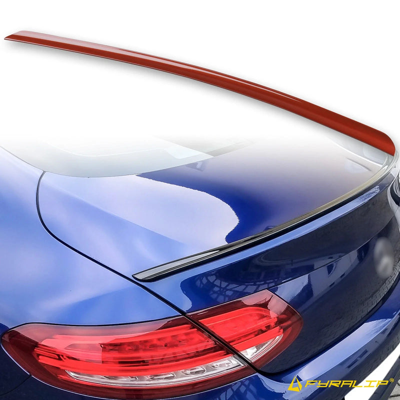 Mercedes-Benz W205 Coupe Red Boot Lip Spoiler (2015-2020)