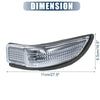 Toyota Yaris Left Rearview Mirror Turn Signal Lamp Housing (2006-2011)