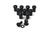 Motociclismo Negro parabrisas tornillos carenado 10 x