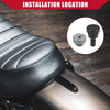 Harley Davidson Sportster 1 Set Seat Bolt Screw with Nut Black