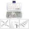 Car Mechanic Hitch Pin Clip / 100 PCS / Carbon Steel Zinc Plated