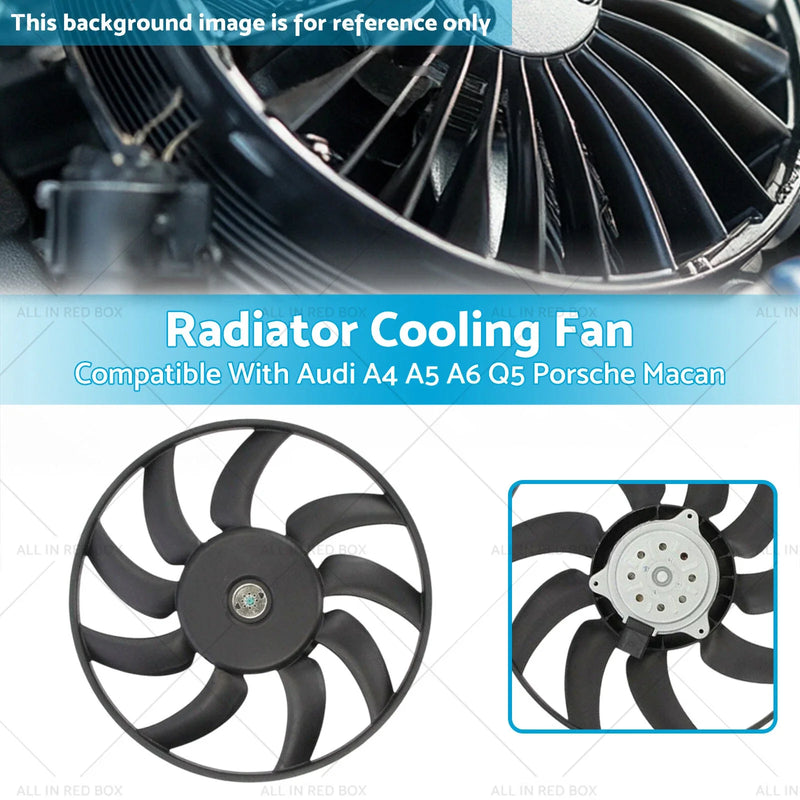 Audi A5 8T3 8TA Coupe Sportback Left Radiator Cooling Fan (2007-2017)