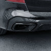 BMW X5 G05 X7 G07 2X Black Stainless Exhaust Pipe Cover Trim (2019–2021)