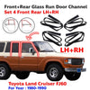 Set 4 Glass Run Door Channel Rubber Fits Toyota Land Cruiser BJ60 FJ60 FJ62 HJ60