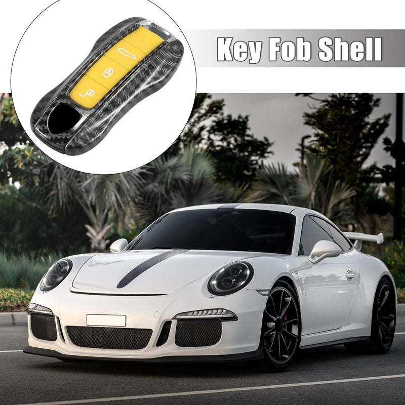 Porsche Carbon Fiber Key Cover Fob Shell