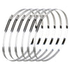 Duct Clamp - Fits Various Models 12pc 10" 304 Stainless Steel Hose Clips