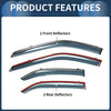 Mitsubishi Lancer Window Deflectors 1 Set (2008-2017)