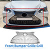 Lexus ES350 (2019-2021) Chrome Silver Tone Hood Bumper Grille