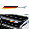 Car Auto Front Grille Car Sticker 2 x Aluminum Alloy Germany Flag