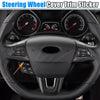 Ford 3 x Carbon Fiber Pattern Black Interior Steering Wheel Covers