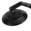 Universal Motorcycle 4" Round Black Handlebar End Mirrors