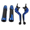 Suzuki DL1000 Blue Extendable Brake Clutch Levers & Handlebar Grips (2002-2023)
