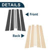 Toyota 4Runner 6pcs Door Pillar Window Trim (2003–2009)