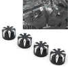 Harley 883 4 x Motorcycle Engine Screw Topper Cover Head Bolt Caps Black