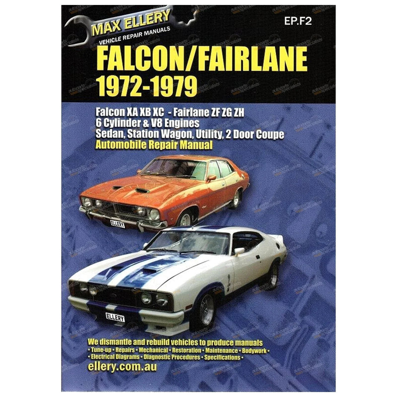 Falcon XA XB XC Fairlane ZF ZG ZH Workshop Manual (1972-1979)