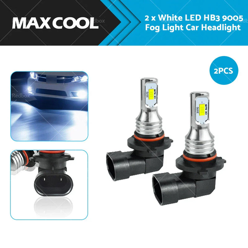 Car HB3 9005 LED White Headlight Bulbs 60W 12V Xenon 6000K