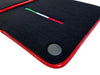 Ferrari 599 Coupe 2006-2012 Tailored Carpets with Red Trim Black Floor Mats