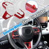Toyota Corolla 3 Pcs / Red Steering Wheel Cover Trim (2020–2022)