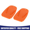 Motorcycle Kickstand Support Plate Pad 2 x Orange Side Stand Extension Pad