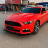 Ford Mustang Gloss Black Front Bumper Spoiler Lip (2015-2017)