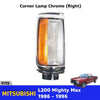 Corner Lamp Chrome Black RH Fits Mitsubishi L200 Triton UTE Pickup 1986-96 D06