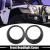 Jeep Wrangler Exterior Front Headlight Cover Trim Sticker (2007-2017)