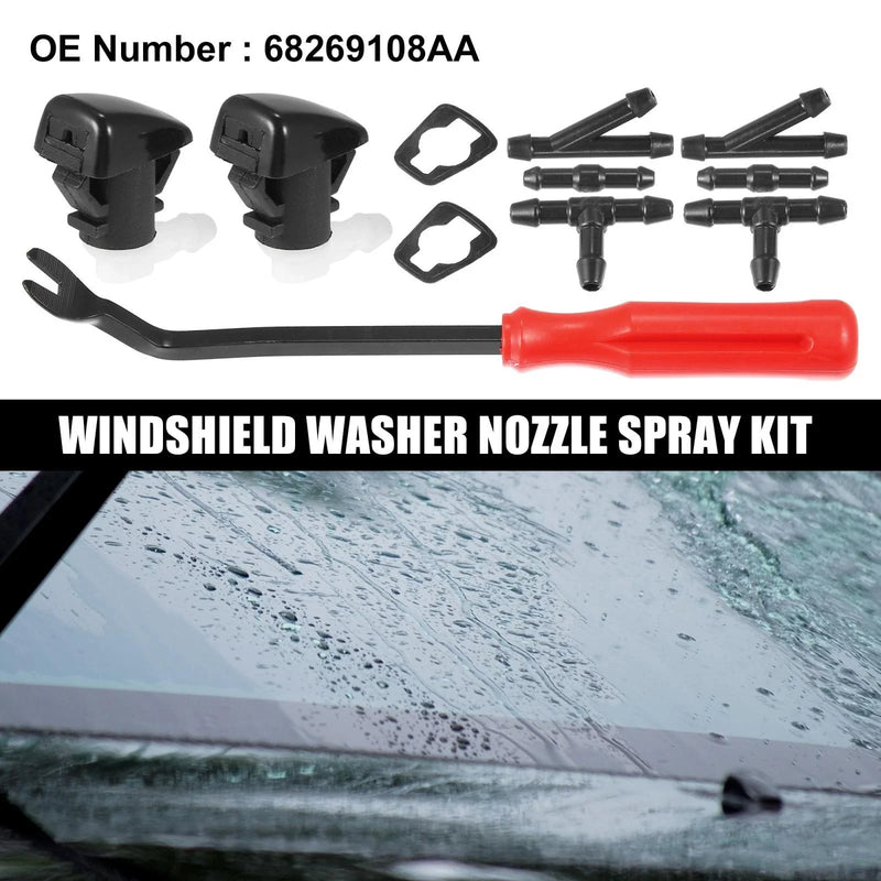 Dodge Durango 11pcs Front Windshield Washer Nozzle Kit (2011-2019)