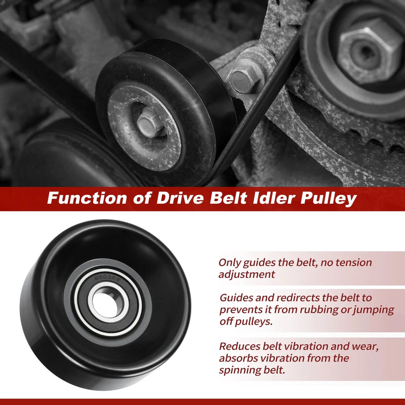 Dodge Ram 1500 2500 3500 Jeep Accessory Drive Belt Idler Pulley