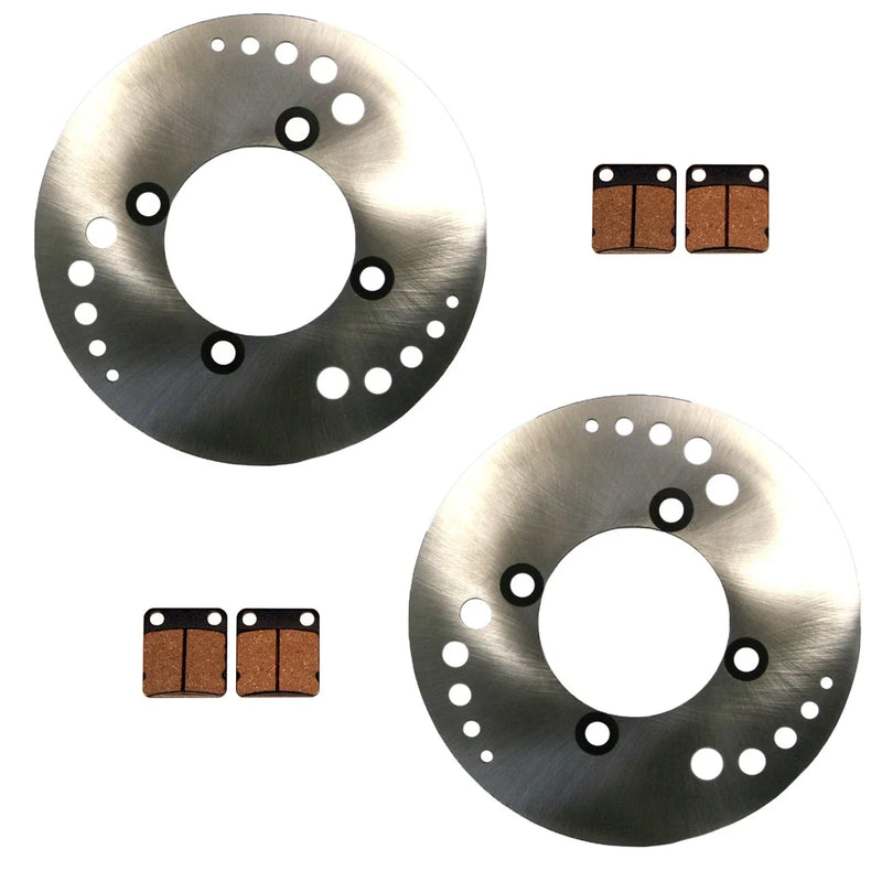 Kawasaki Prairie 360 2 x Front Disc Brake Rotors & Brake Pads (2003–2013)