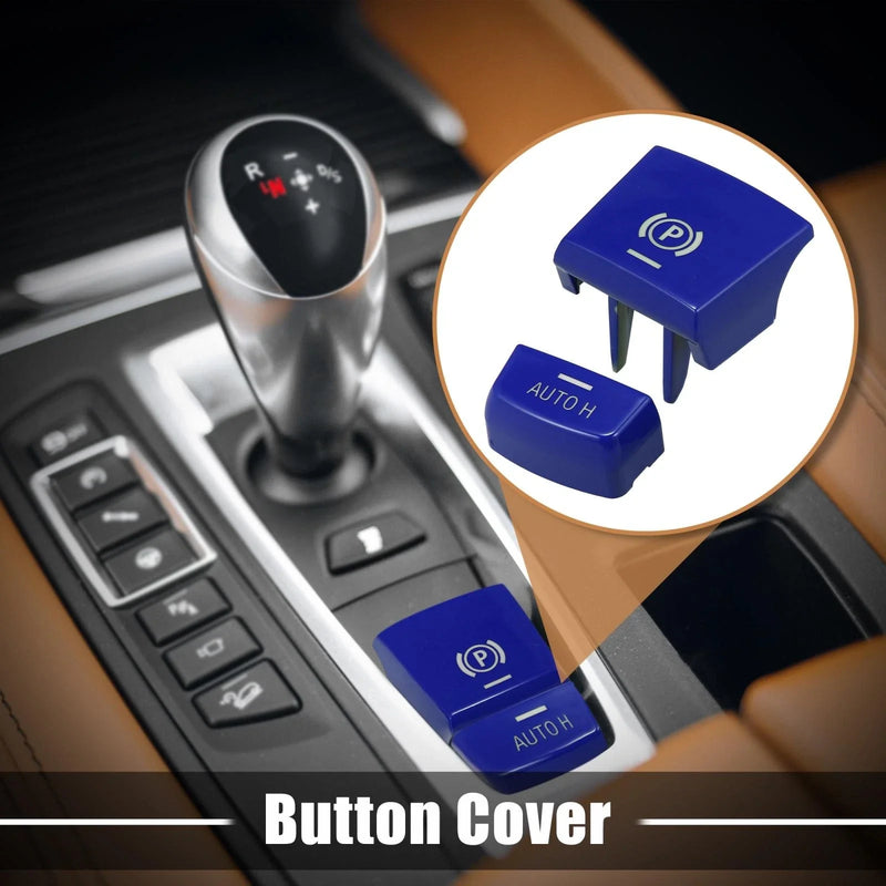 BMW F01 F02 F12 F10 F07 Blue Auto H Button Cover