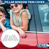 Honda Jazz (2021-2023) Silver Tone 6 x Door Pillar Window Trim